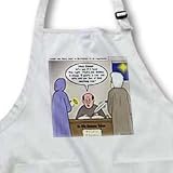 The Census in Bethlehem at Christmas - BLACK Full Length Apron With Pockets 22w X 30l