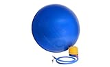 GYM BALL Size: 65cm (L) Colour: Blue GYM BALL, BIRTHING SWISS BALL, MEDICINE BALL+ FREE PUMP