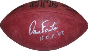 Dan Fouts signed Official NFL Rozelle Football HOF 93