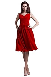 Girls Cocktail Short Chiffon Evening Dress/Homecoming Dress/Bridesmaid Dress/Prom Dress/Party Dress 