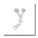 Cheerleader Sudden Shadows Self Stick Wall Decor