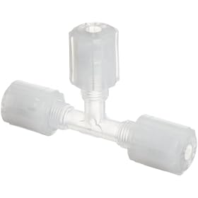 Parker Pargrip GTC-4 Compression Tube Fittings PFA Tee 1/4" Tube OD X 1/4" Tube OD X 1/4"  Tube OD