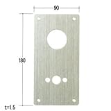 エスカッション KE-09　MIWA LAタイプ用穴あり HL 化粧板 美和ロック KE09