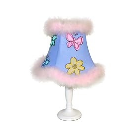 BUTTERFLY table LAMP girls KIDS pink BEDROOM decor
