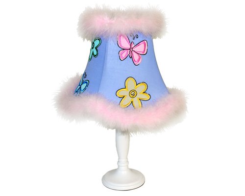 BUTTERFLY table LAMP girls KIDS pink BEDROOM decor