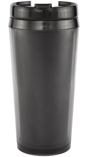Zak Designs 14-Ounce Travel Tumbler, Solid Black