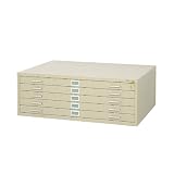 Safco 5-Drawer Steel Flat File, 48 x 36 Tropic Sand