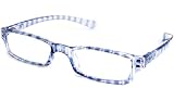 NVU Eyewear Full Readers (Women) Reading Glasses - Montague Blue Stripes