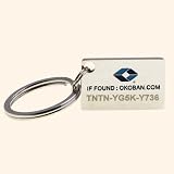 OKOBAN TT150 luggage tracker tag - small metal tag