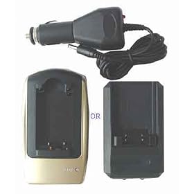 TwinPeaks Olympus LI-10C Brand New Compatible Travel & Car Battery Charger for LI-10B battery