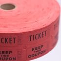 Red Double Raffle Ticket Roll