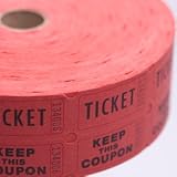 Red Double Raffle Ticket Roll