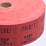 Red Double Raffle Ticket Roll
