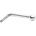Body Candy Solid 14k White Gold 1.5mm Ball L Shaped Nose Stud Ring 18 Gauge 1/4