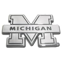 University of Michigan Wolverines NCAA College Chrome Plated Premium Metal Car Truck Motorcycle Emblem