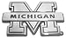 University of Michigan Wolverines NCAA College Chrome Plated Premium Metal Car Truck Motorcycle Emblem