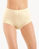 Ilusion Women's Light Control High-waisted Stretch Satin Panty BEIGE L