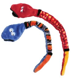 Dog Toy Squeakers:KONG Snake Dog Toy, Large, Colors may Vary