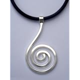 Silver Plated Large Celtic Spiral Necklace - Made in Ireland
