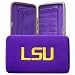 Louisiana State Tigers Embroidered Flat Hinged Hinge Clutch Opera Wallet with Checkbook Holder