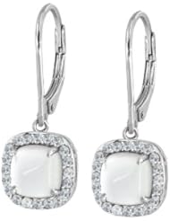 Smooth Cab Cubic Zirconia Earrings