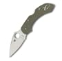 Spyderco Dragonfly G-10 Plain Edge Knife, Foliage Green