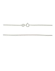 14K White Gold - 22" 0.8 MM. Round Rolo Necklace Gold Chain