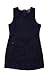 U.S. Polo School Uniform Girls 7-16 Twill Jumper with Pleated Bottom, Navy, 7