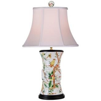 Parrots Porcelain Table Lamp