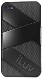 iLuv FUSION Dual Layer Blended Case for iPhone 4 (Black) (Fits AT&T iPhone)