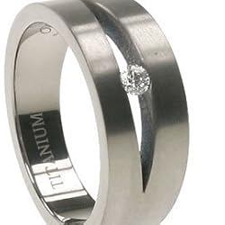 Titanium Ring Matte polish and Comfort fit. Width:8 mm