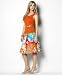 Lauren Ralph Lauren Plus Size Stretch-Silk Sleeveless Top & Bright Floral-Print Full Skirt