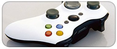 White and Black XCM Shell w/Black buttons & LED's