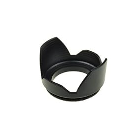 BestDealUSA High Impact DC-sn 58 Improved Screw Mount 58mm Flower Lens Hood Black