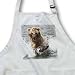Brown (Grizzly) Bear cub chases Salmon in the Brooks River.Katmai National Park, Alaska - BLACK Full Length Apron With Pockets 22w X 30l