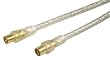 Skymaster  Cavo connessione TV 110dB, 3m , schermatura quadrupla, colore. Trasparente