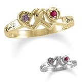 Gordons Jewelers 10K Gold Promises Of Love Ring by ArtCarved (2 Stones and Names) titanium bracelets 31Xy43dSMNL. SL160 Gordons Jewelers 10K Gold Promises Of Love Ring by ArtCarved (2 Stones and Names) titanium bracelets