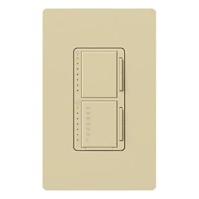Lutron MA-L3T251-IV Maestro 300 Watt Single Pole Dimmer And Timer Switch, Ivory by Lutron