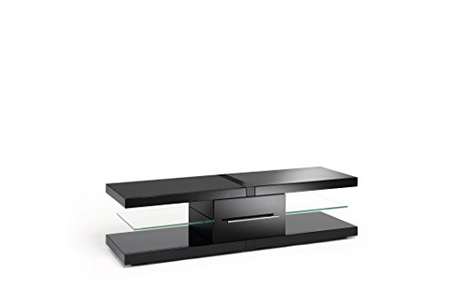 clear glass tv stand 65 inch