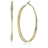 Kenneth Cole New York Gold 2 Twist Hoop Earrin