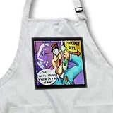 Cell Phone Problems - BLACK Full Length Apron With Pockets 22w X 30l