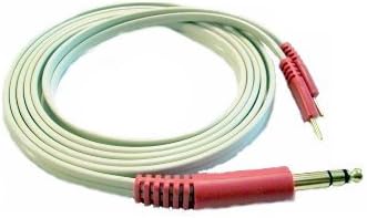 Red 72"Stero Gold Jack Lead Wire w/ sual Pin Pad Connections