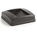 Carlisle 34352569 Centurian Polyethylene Swing Top Lid, 15.09" Length x 15.09" Width x 4.37" Height, Brown