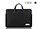 ProtoCASE - 13.3-Inch Laptop and Tablet Bag, PU Leather Water Resistant 2-in-1 Laptop Computer Carrying Case Cover Sleeve Bag with Side Pockets for 13-Inch MacBook Pro, Air, Ultrabook, iPad Pro Sleeve