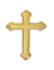 Jewelry: Gold Ornate Cross Religious Lapel Pin - PinMart