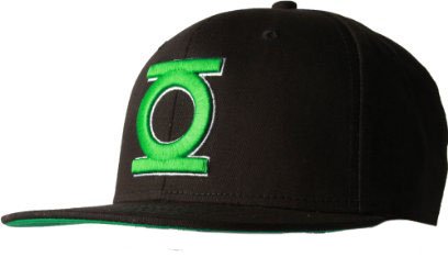 Green Lantern Embroidered Logo Superhero Flat Bill Adjustable Hat