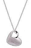 Tiffany Inspired Sterling Silver Two Hearts Pendant Necklace