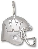 Logo Art Washington Huskies Sterling Silver Helmet Pendant