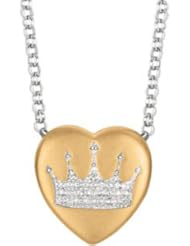 Sweethearts® Heart Shaped Necklace Pendant Yellow Gold Plated/Sterling Silver 650271