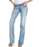 7 for all mankind - 7 For All Mankind Low-Rise Boot-Cut Jean With Braided Belt, Light Wash